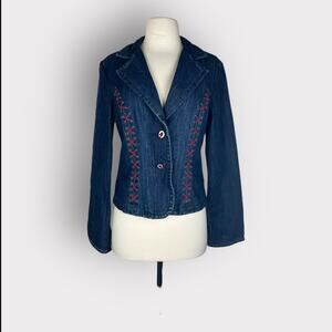 DStudio | Y2K Vintage Denim Jacket  Lace Up | 8